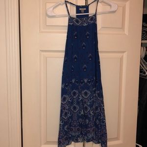 urban blue print dress